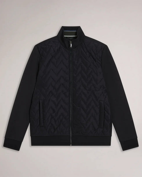 HAMSTE-Tops-Wrapping up never looked better. The HAMSTE jacket features a quilted front and funnel neck to keep out the breeze. Ideal for crisp morning walks and after work pints. Jacket Chevron quilted front Long sleeves Zip fastening Funnel neck Pockets Lewis is 6'2" / 1.88m and wears Navy in a Ted size 3- Ted Baker Romania